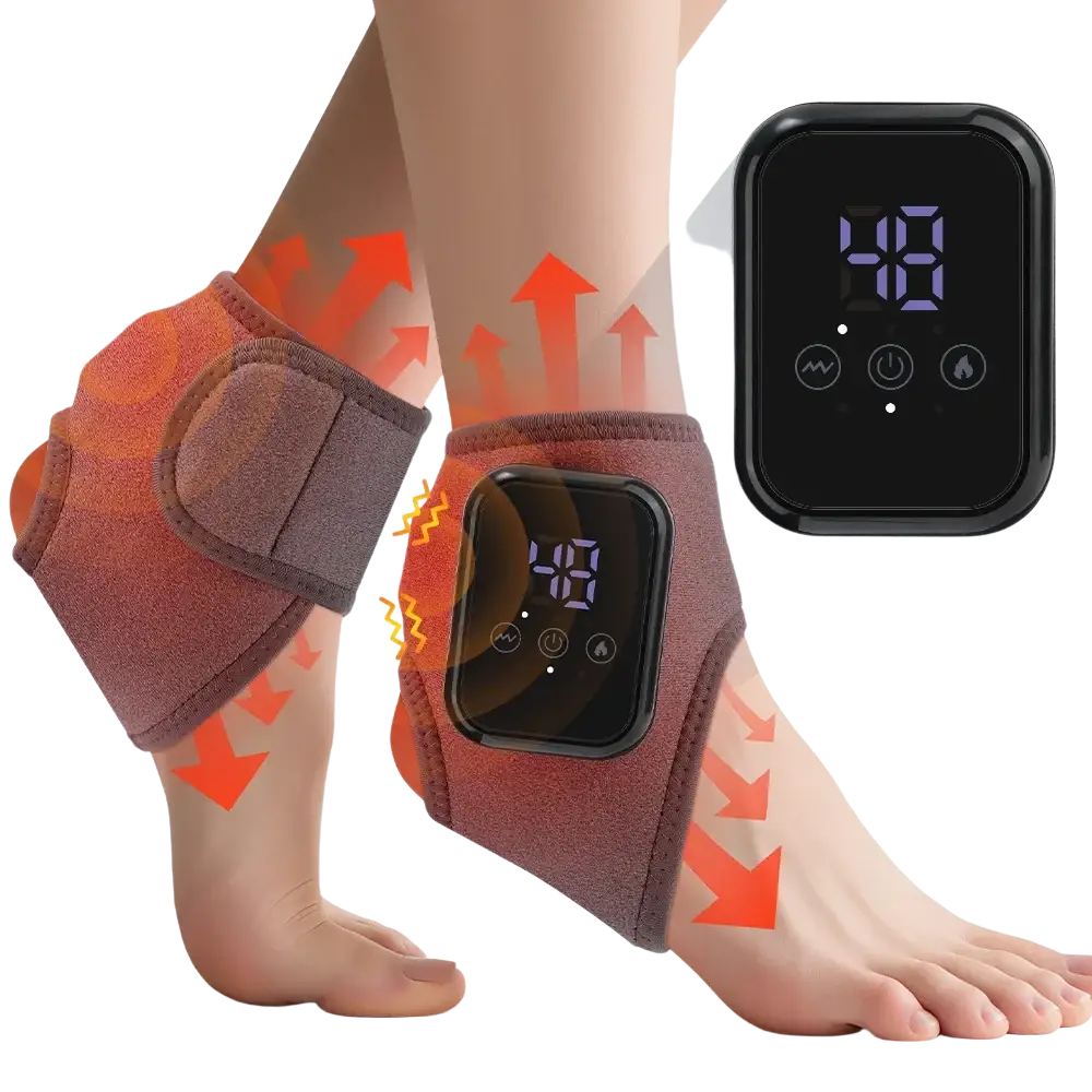 Masseur de pieds électrique Intelligent Vibration pression d’air attelle de cheville compresse chaude points