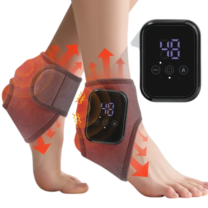 Masseur de pieds électrique Intelligent Vibration pression d’air attelle de cheville compresse chaude points