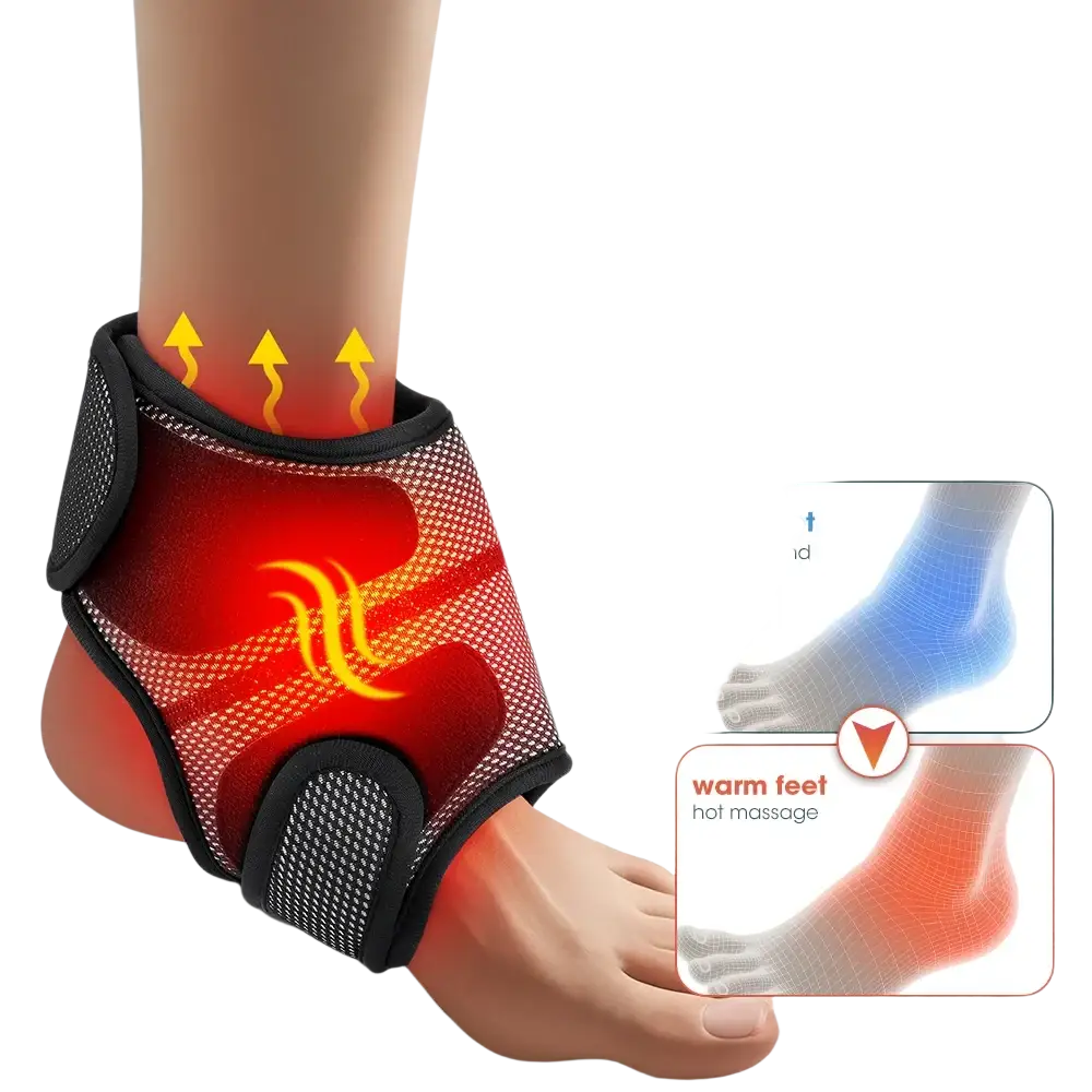 Masseur de pieds électrique Intelligent Vibration pression d’air attelle de cheville compresse chaude points