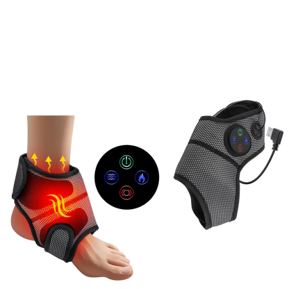 Masseur de pieds électrique Intelligent Vibration pression d’air attelle de cheville compresse chaude points