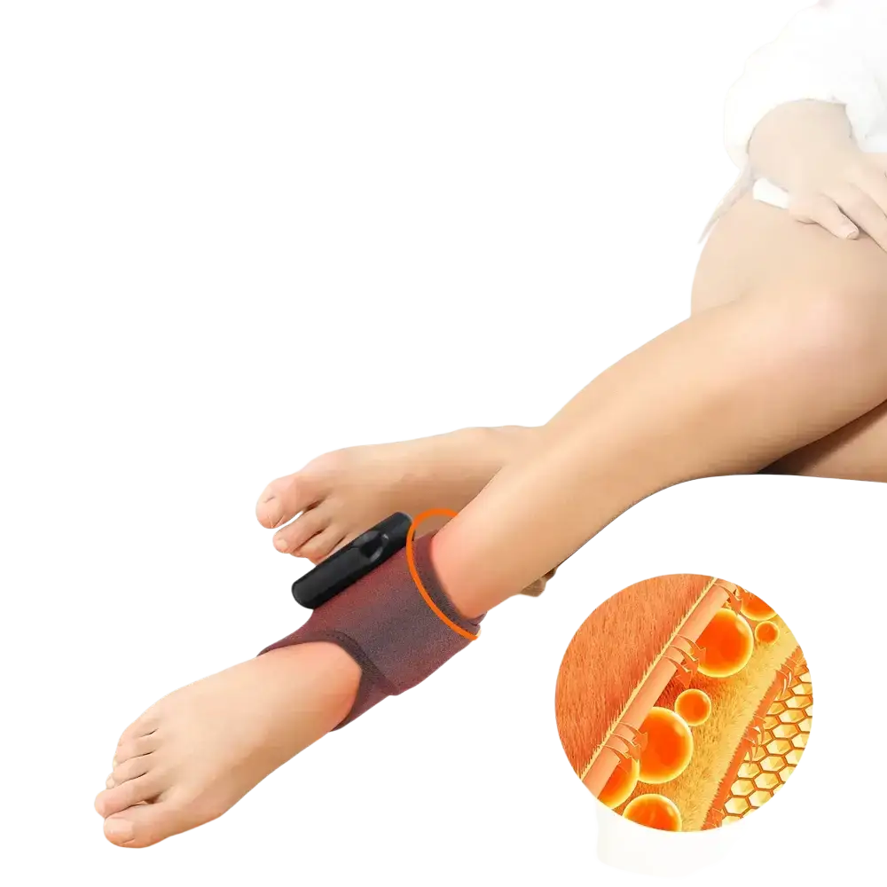 Masseur de pieds électrique Intelligent Vibration pression d’air attelle de cheville compresse chaude points