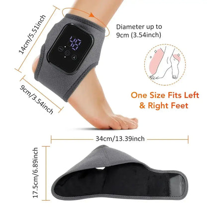 Masseur de pieds électrique Intelligent Vibration pression d’air attelle de cheville compresse chaude points