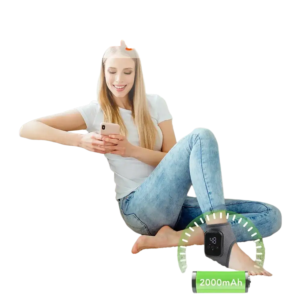 Masseur de pieds électrique Intelligent Vibration pression d’air attelle de cheville compresse chaude points