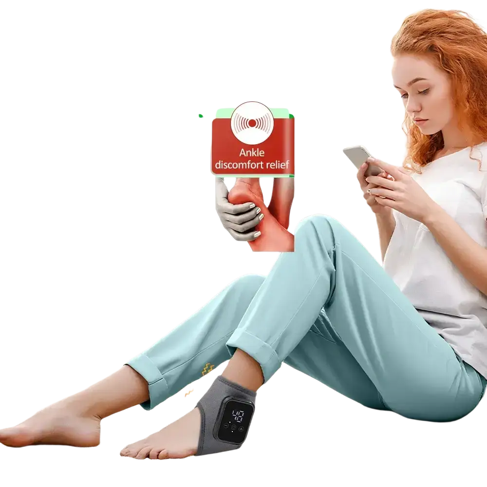 Masseur de pieds électrique Intelligent Vibration pression d’air attelle de cheville compresse chaude points
