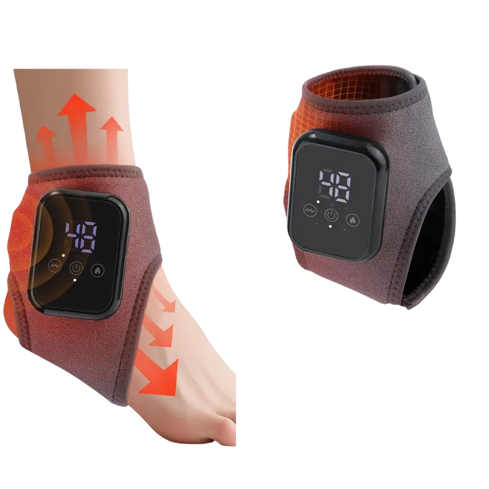 Masseur de pieds électrique Intelligent Vibration pression d’air attelle de cheville compresse chaude points