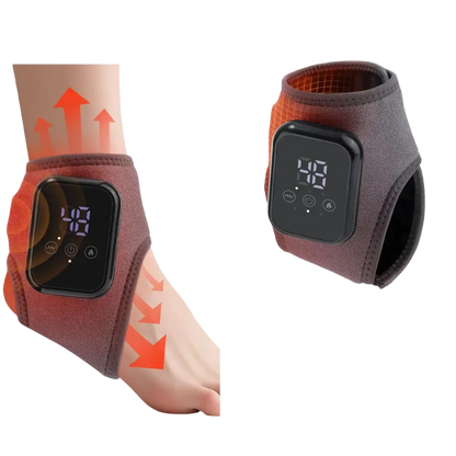Masseur de pieds électrique Intelligent Vibration pression d’air attelle de cheville compresse chaude points