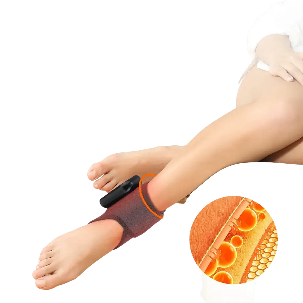 Masseur de pieds électrique Intelligent Vibration pression d’air attelle de cheville compresse chaude points