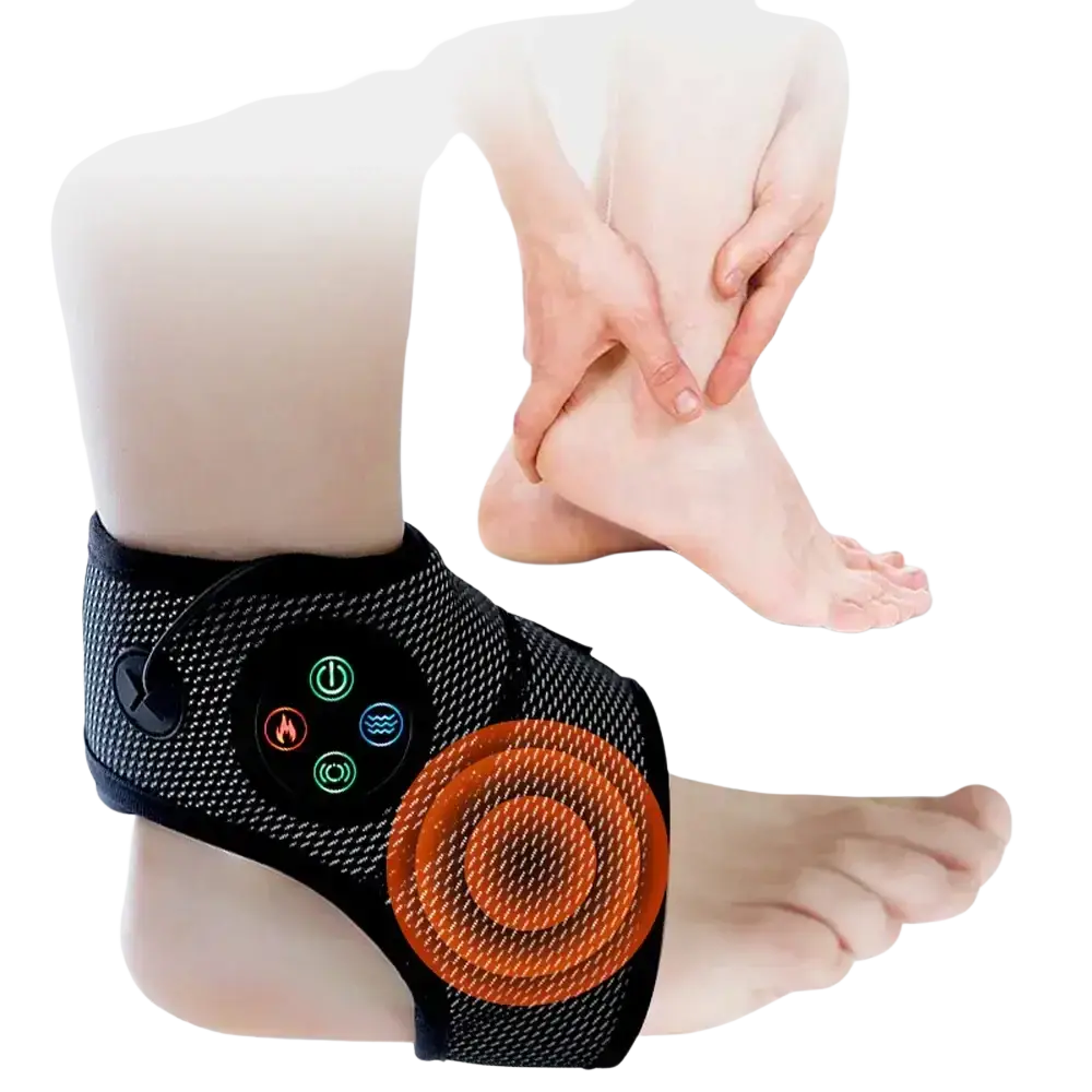 Masseur de pieds électrique Intelligent Vibration pression d’air attelle de cheville compresse chaude points