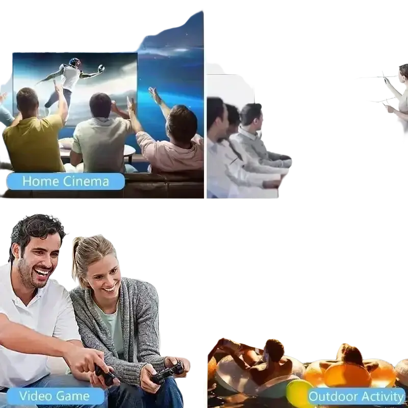 Mini-budgétaire portable standard YG300 138 TV Yler Light 3D LED 4K 1080P HD