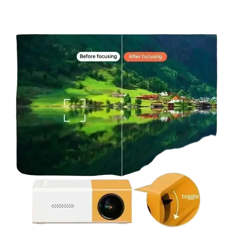 Mini-budgétaire portable standard YG300 138 TV Yler Light 3D LED 4K 1080P HD