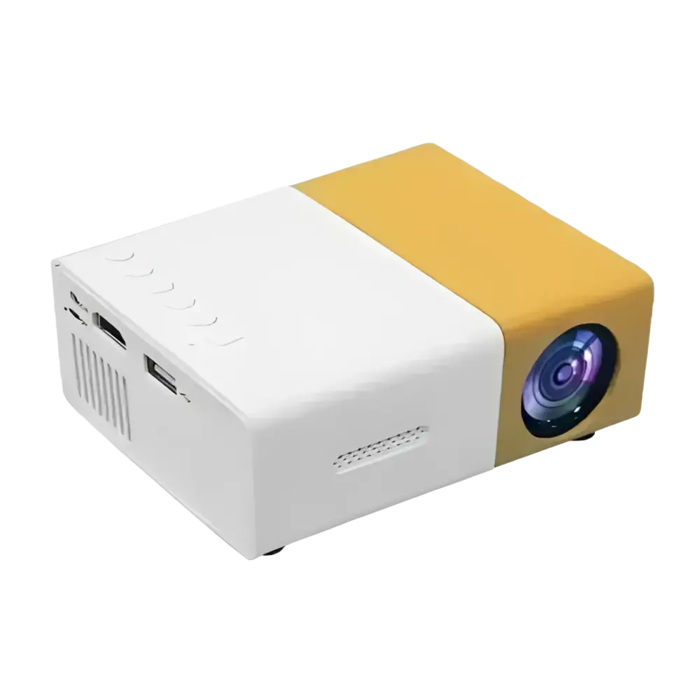 Mini-budgétaire portable standard YG300 138 TV Yler Light 3D LED 4K 1080P HD - Yellow