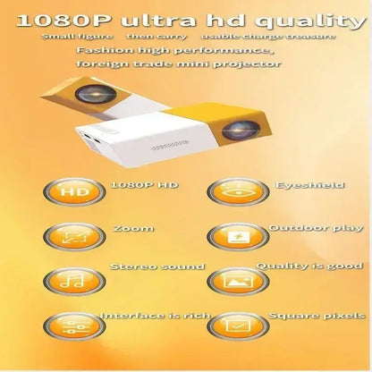 Mini-budgétaire portable standard YG300 138 TV Yler Light 3D LED 4K 1080P HD