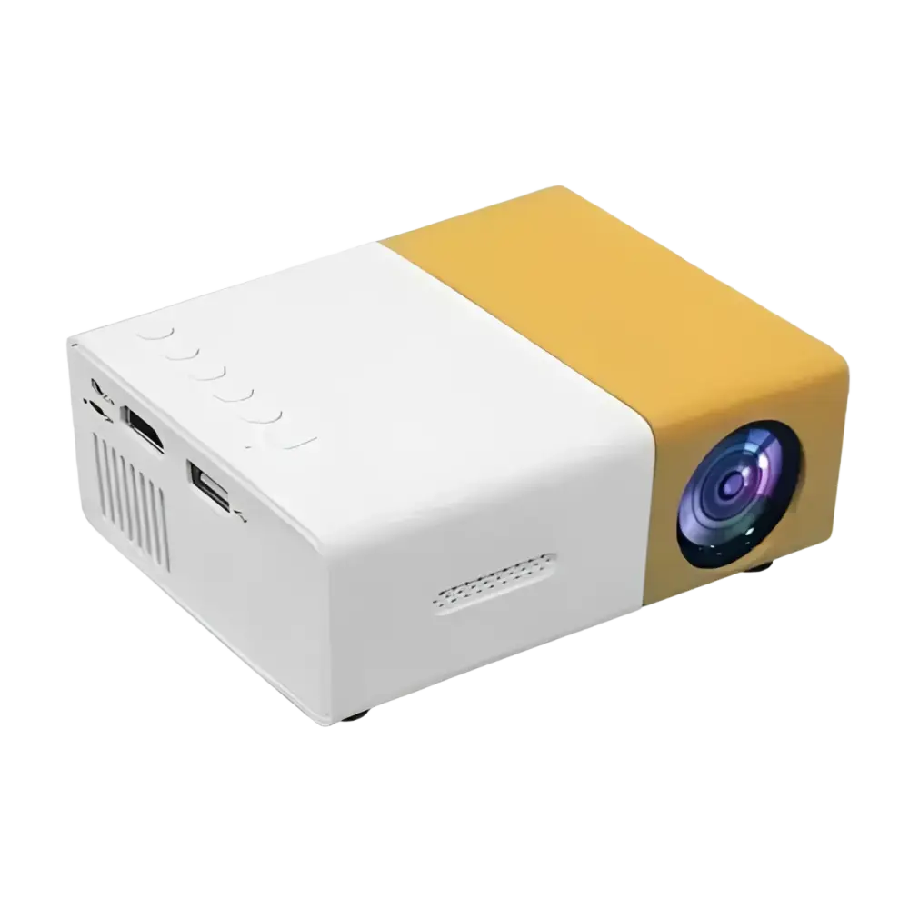 Mini-budgétaire portable standard YG300 138 TV Yler Light 3D LED 4K 1080P HD - Yellow