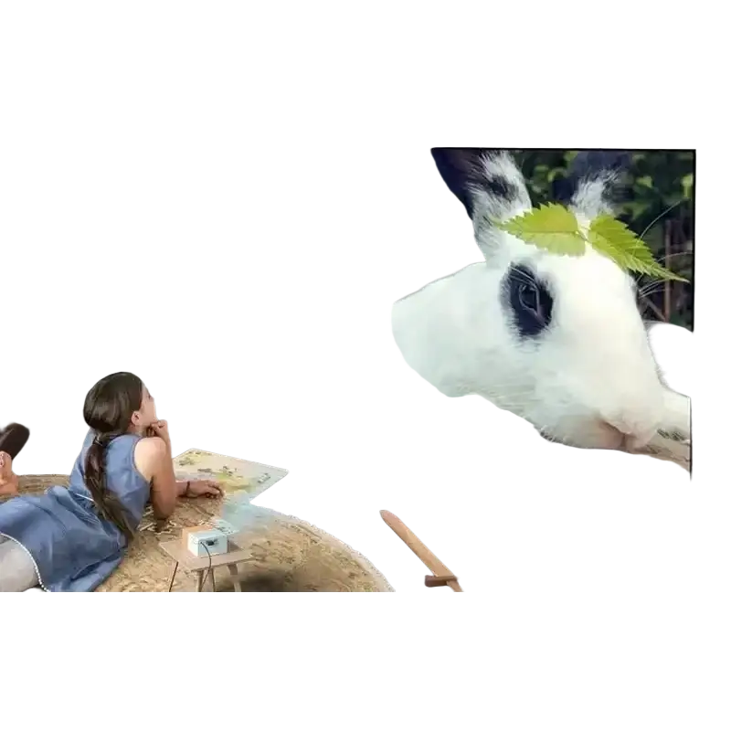 Mini-budgétaire portable standard YG300 138 TV Yler Light 3D LED 4K 1080P HD