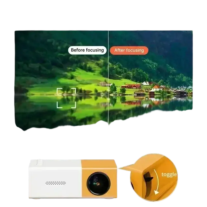 Mini-budgétaire portable standard YG300 138 TV Yler Light 3D LED 4K 1080P HD