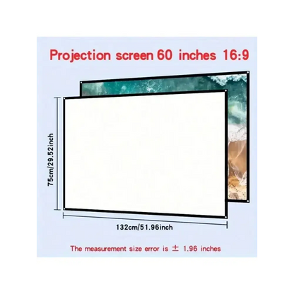 Mini projecteur portable avec prise en charge Full HD 1080P - Comprend une télécommande alimenté par USB idéal