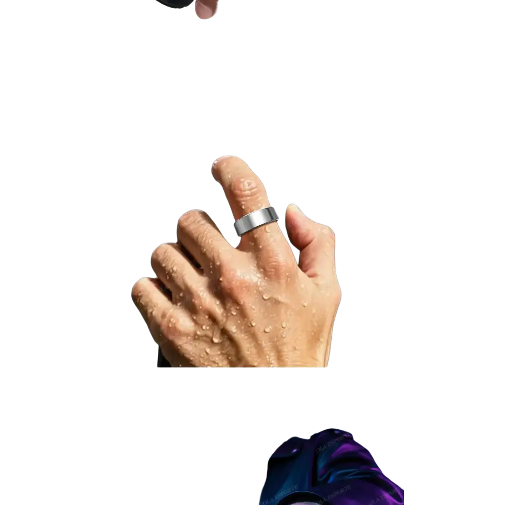 New R09 Smart Ring Men Women with Charging Case,Heart Rate Blood Oxygen,Skin Temperature Monitor,5ATM Waterproof For