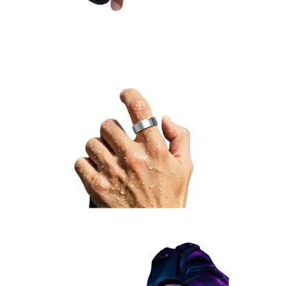 New R09 Smart Ring Men Women with Charging Case,Heart Rate Blood Oxygen,Skin Temperature Monitor,5ATM Waterproof For