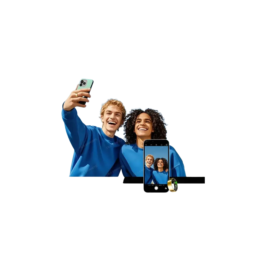 New R09 Smart Ring Men Women with Charging Case,Heart Rate Blood Oxygen,Skin Temperature Monitor,5ATM Waterproof For