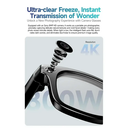 Nouveau 800W caméra AI lunettes hommes changement de couleur lunettes de traduction intelligentes Photo enregistrement