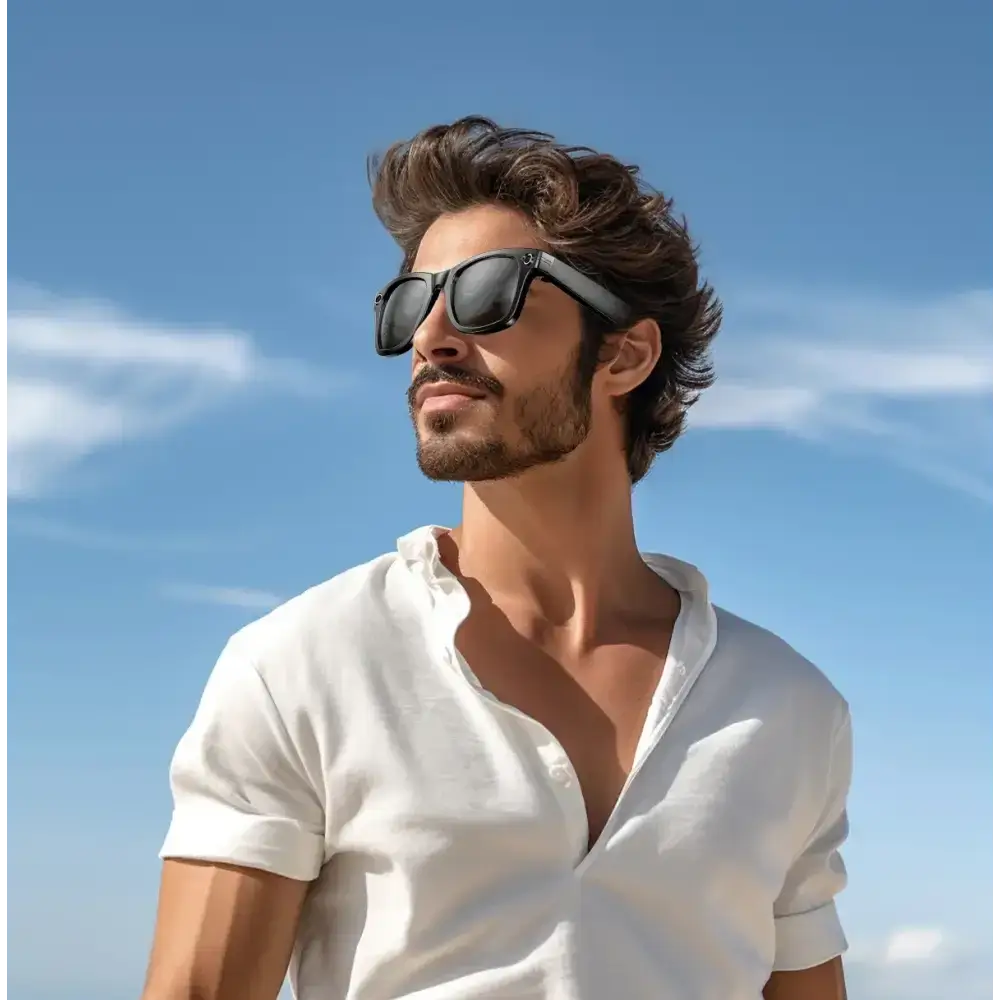 Nouveau 800W caméra AI lunettes hommes changement de couleur lunettes de traduction intelligentes Photo enregistrement