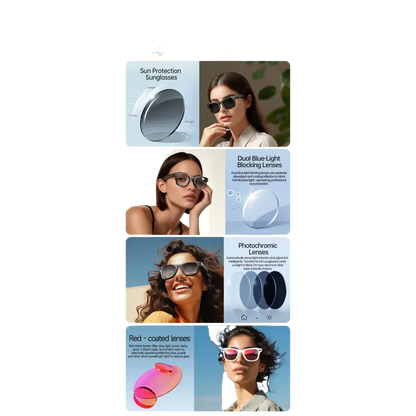 Nouveau 800W caméra AI lunettes hommes changement de couleur lunettes de traduction intelligentes Photo enregistrement