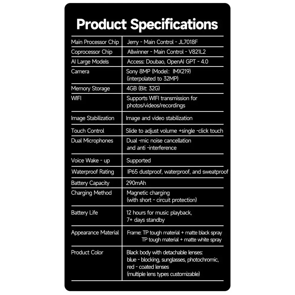 Nouveau 800W caméra AI lunettes hommes changement de couleur lunettes de traduction intelligentes Photo enregistrement