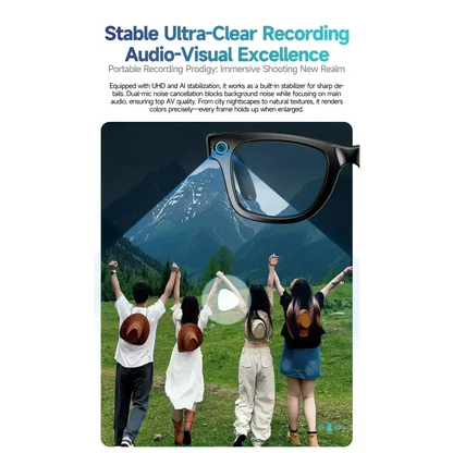 Nouveau 800W caméra AI lunettes hommes changement de couleur lunettes de traduction intelligentes Photo enregistrement