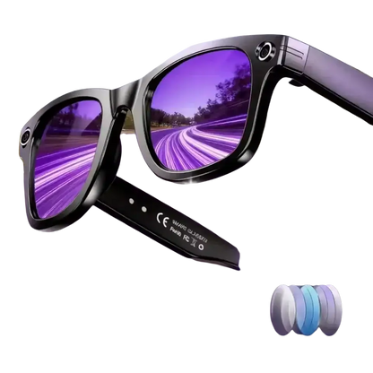 Nouveau 800W caméra AI lunettes hommes changement de couleur lunettes de traduction intelligentes Photo enregistrement