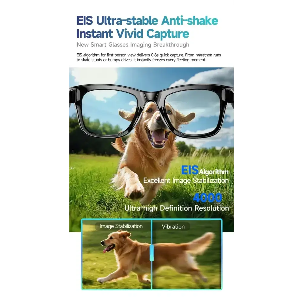 Nouveau 800W caméra AI lunettes hommes changement de couleur lunettes de traduction intelligentes Photo enregistrement