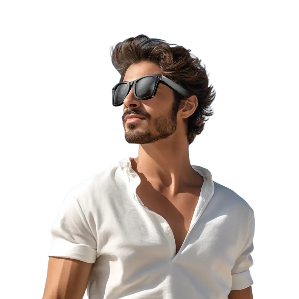 Nouveau 800W caméra AI lunettes hommes changement de couleur lunettes de traduction intelligentes Photo enregistrement