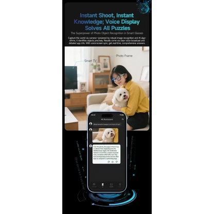 Nouveau 800W caméra AI lunettes hommes changement de couleur lunettes de traduction intelligentes Photo enregistrement