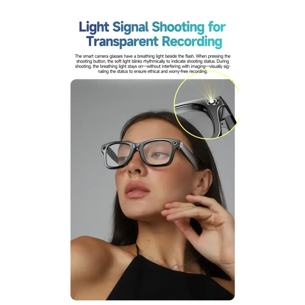 Nouveau 800W caméra AI lunettes hommes changement de couleur lunettes de traduction intelligentes Photo enregistrement