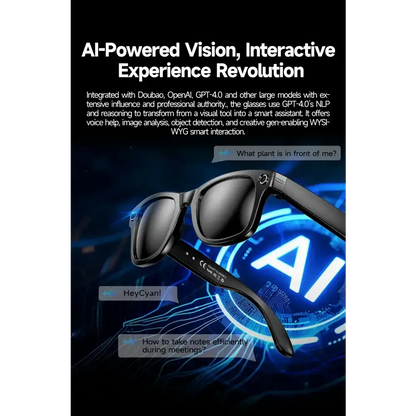 Nouveau 800W caméra AI lunettes hommes changement de couleur lunettes de traduction intelligentes Photo enregistrement