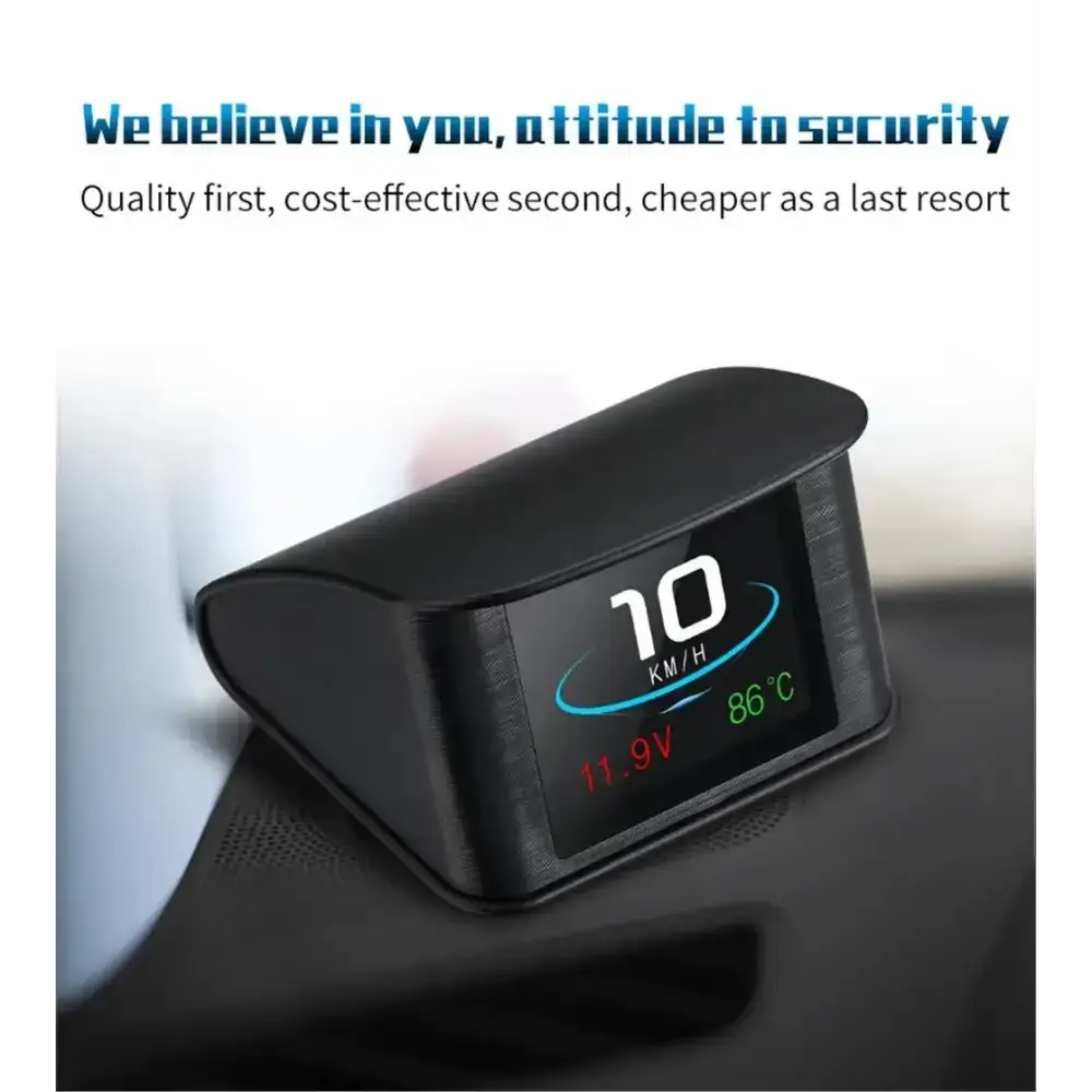 P10 affichage tête haute P10-Pro OBD compteur de vitesse numérique intelligent alarme de survitesse tachymètre tension