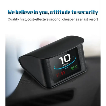 P10 affichage tête haute P10-Pro OBD compteur de vitesse numérique intelligent alarme de survitesse tachymètre tension