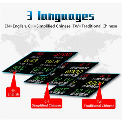 P10 affichage tête haute P10-Pro OBD compteur de vitesse numérique intelligent alarme de survitesse tachymètre tension