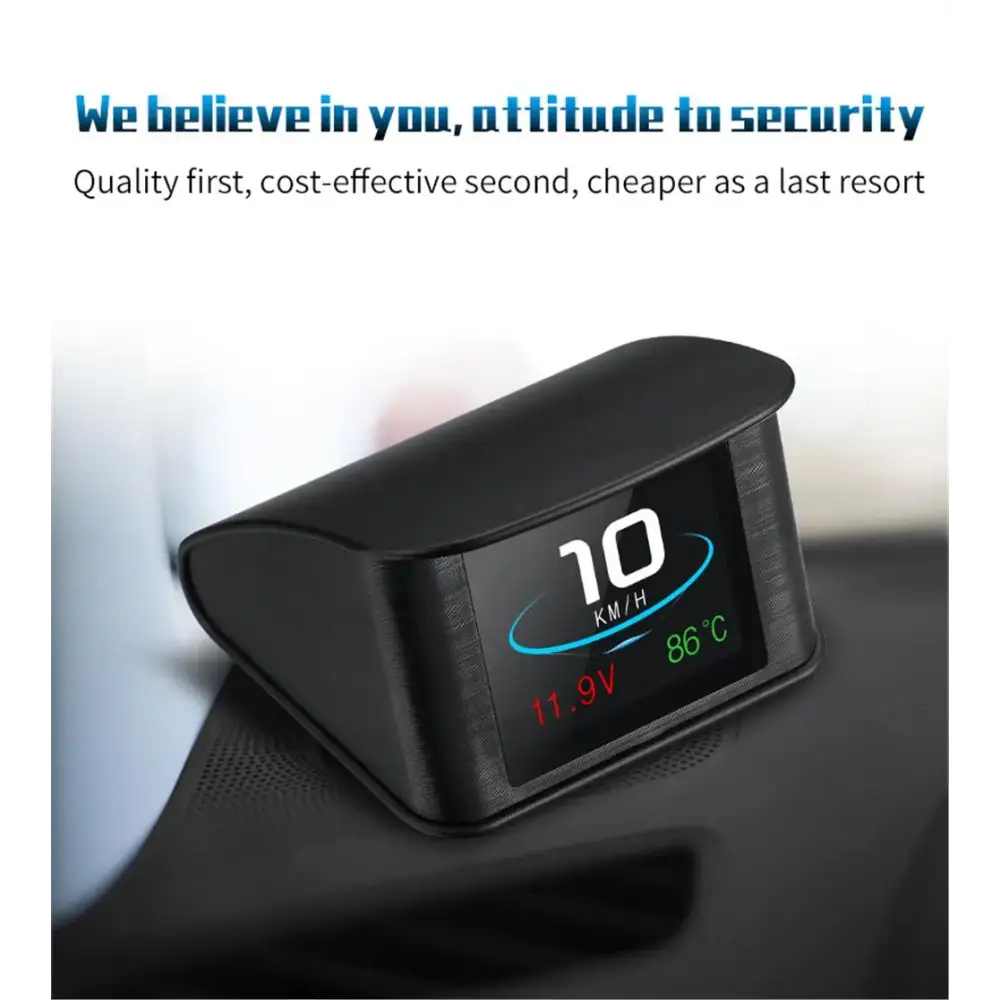 P10 affichage tête haute P10-Pro OBD compteur de vitesse numérique intelligent alarme de survitesse tachymètre tension