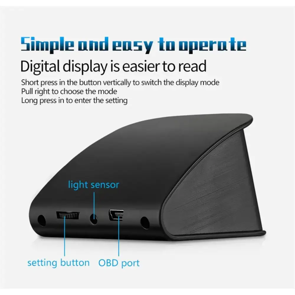 P10 affichage tête haute P10-Pro OBD compteur de vitesse numérique intelligent alarme de survitesse tachymètre tension