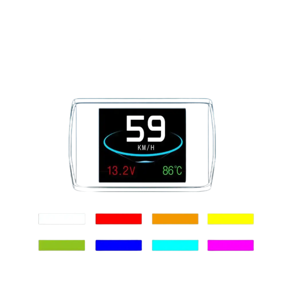 P10 affichage tête haute P10-Pro OBD compteur de vitesse numérique intelligent alarme de survitesse tachymètre tension