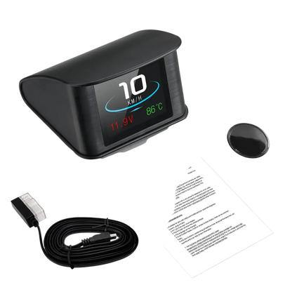 P10 affichage tête haute P10-Pro OBD compteur de vitesse numérique intelligent alarme de survitesse tachymètre tension