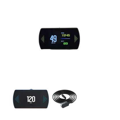 P12 voiture OBD2 affichage tête haute double système pour HUD OBD jauge de voiture compteur numérique intelligent