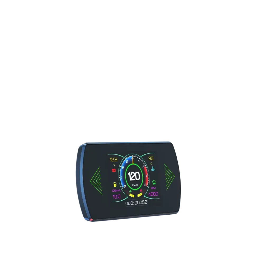 P12 voiture OBD2 affichage tête haute double système pour HUD OBD jauge de voiture compteur numérique intelligent