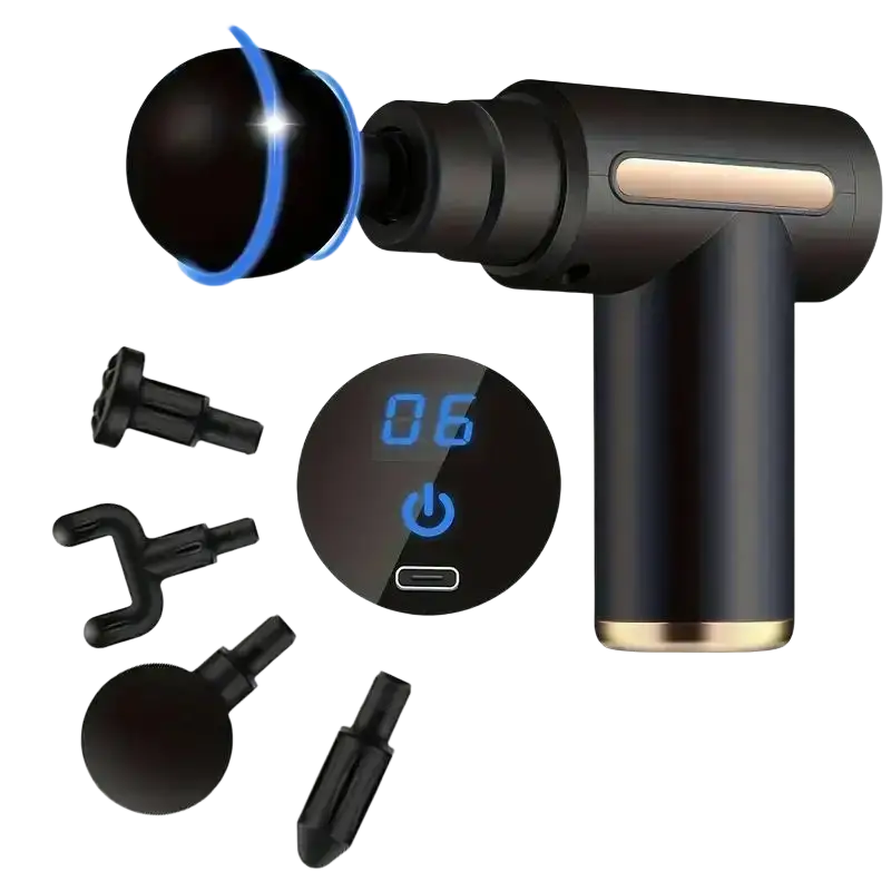 Pistolet de Massage Portable à vibrations pour Fascia pour le corps le cou le dos Relaxation musculaire profonde