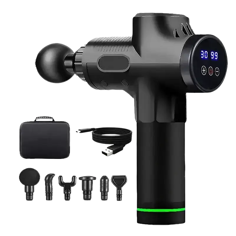 Pistolet de Massage Portable à vibrations pour Fascia pour le corps le cou le dos Relaxation musculaire profonde