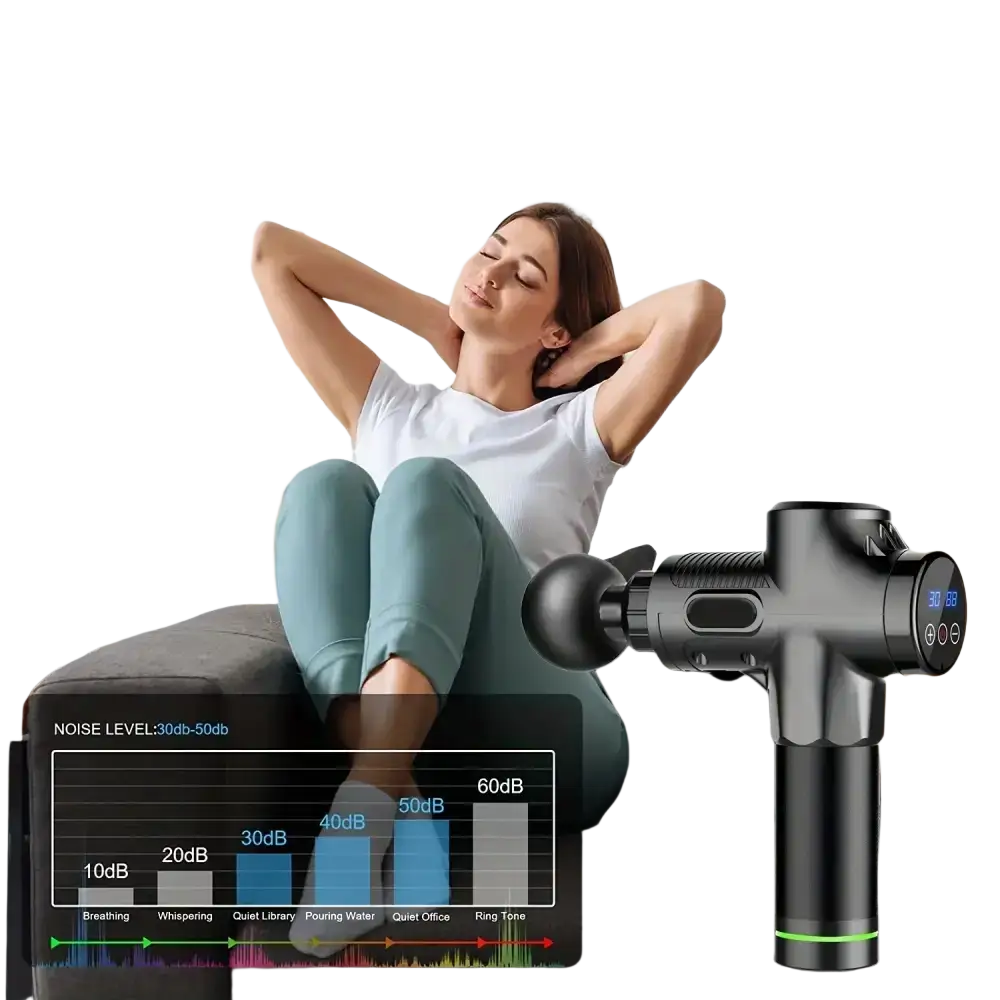 Pistolet de Massage Portable à vibrations pour Fascia pour le corps le cou le dos Relaxation musculaire profonde
