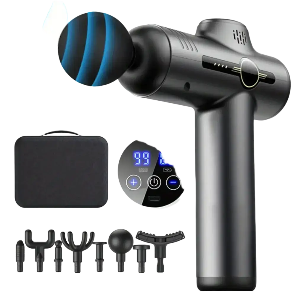 Pistolet de Massage Portable à vibrations pour Fascia pour le corps le cou le dos Relaxation musculaire profonde