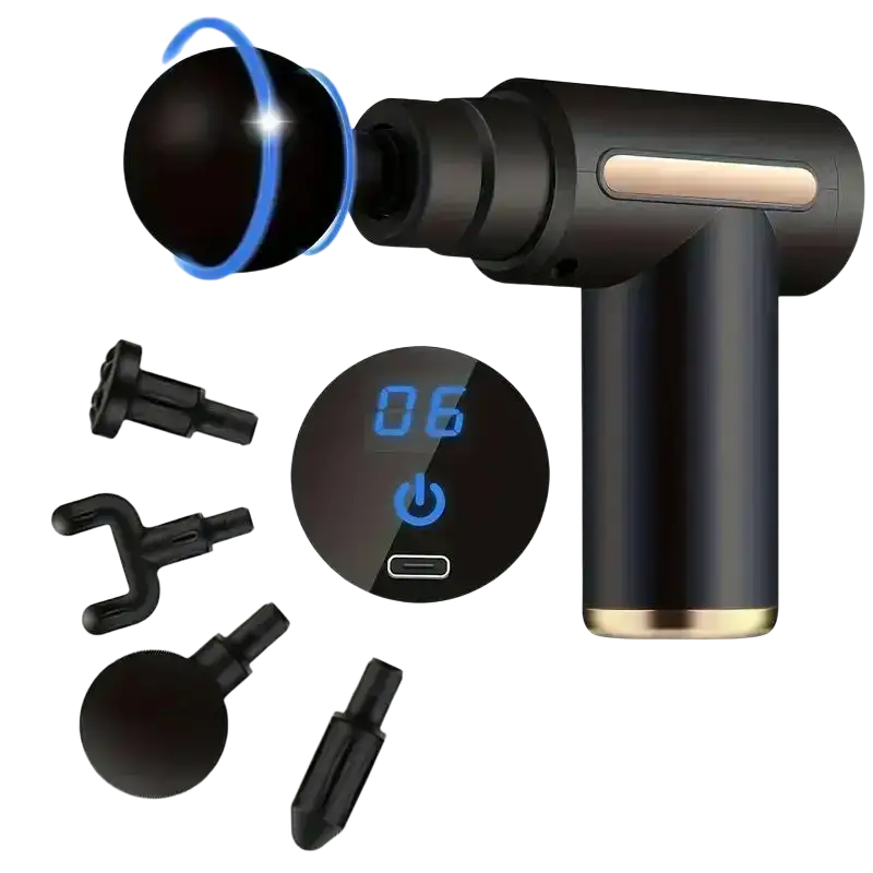 Pistolet de Massage Portable à vibrations pour Fascia pour le corps le cou le dos Relaxation musculaire profonde