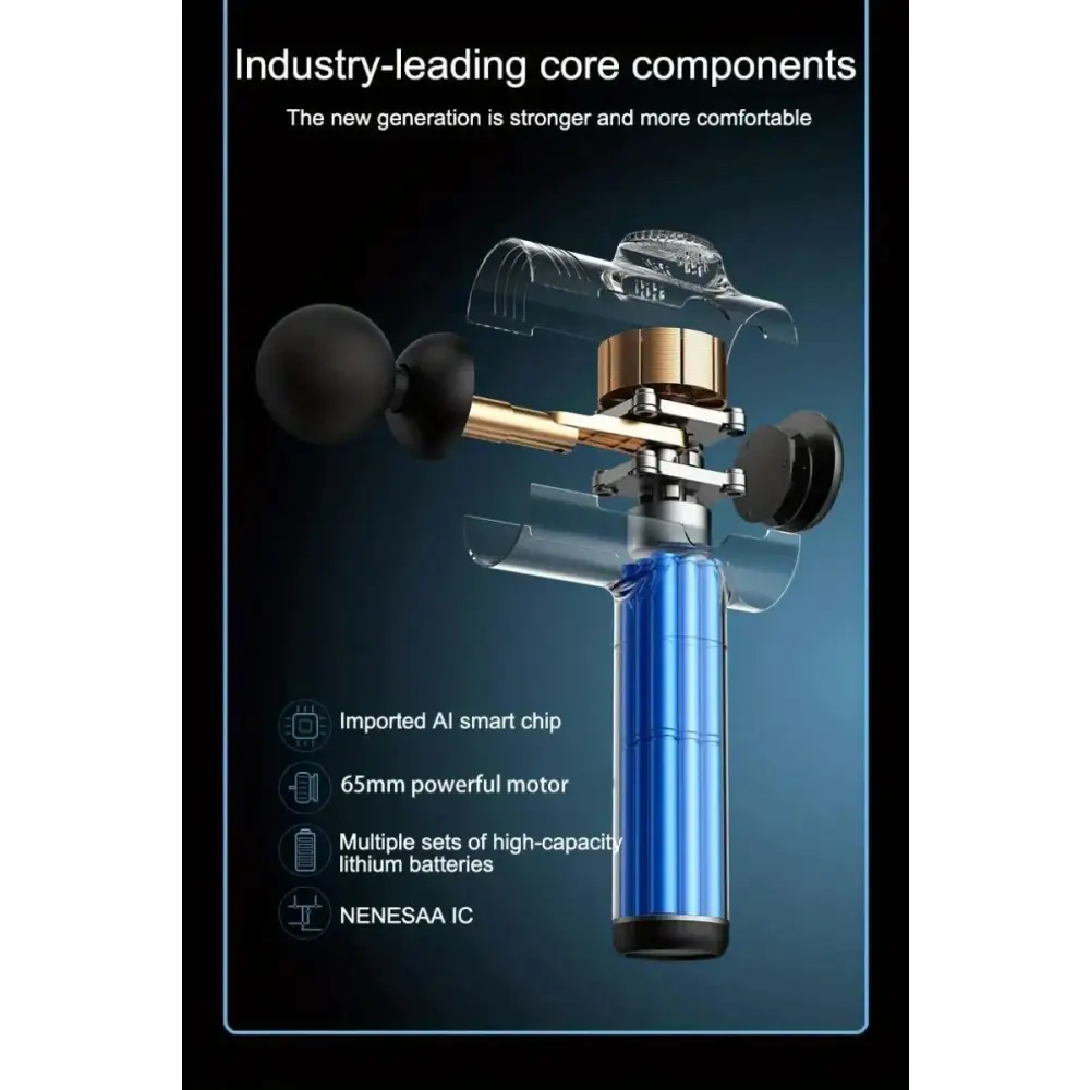 Pistolet de Massage Portable à vibrations pour Fascia pour le corps le cou le dos Relaxation musculaire profonde