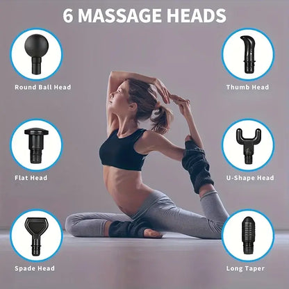 Pistolet de Massage Portable à vibrations pour Fascia pour le corps le cou le dos Relaxation musculaire profonde